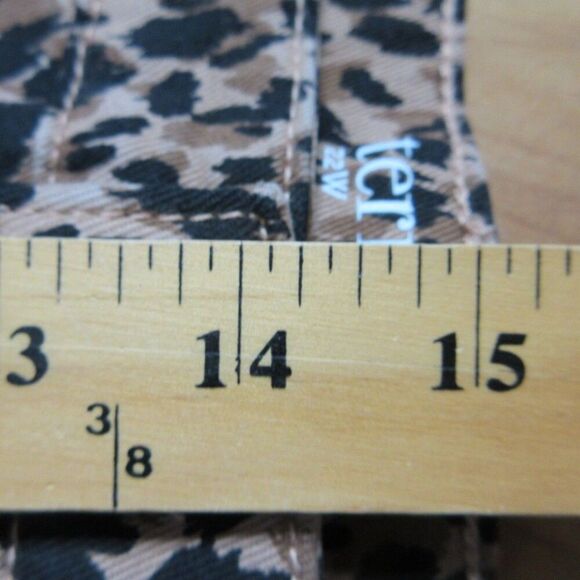 TERRA & SKY Straight Leg High Rise Jeans 22W Leo Face Leopard Animal Denim NWT - Picture 10 of 12